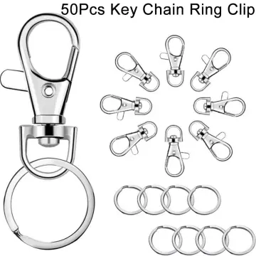5Pcs Swivel Clasps with D Rings Lanyard Snap Hooks Keychain Clip