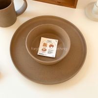 ชุดจาน ถ้วย ชาม เซตสีน้ำตาล set brownie plate &amp; bowl | faryheyz