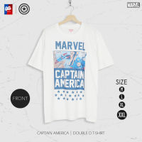 [ส่งฟรี] เสื้อยืด มาร์เวล Captain America กัปตันอเมริกา ลิขสิทธ์แท้ MARVEL COMICS T-SHIRTS (MVX-036) เสื้อ Marvel แท้