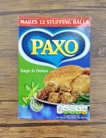 PAXO STUFFING SAGE AND ONION ?170 gram.?Perfect for all roasts. เสจ  แอนด์ ออเนียน สตัฟฟิง (ผลิตภัณฑ์สำหรับสอดไส้ขนมปัง ตราปาโซ) Paxo Sage &amp; Onion Stuffing Mix 170 g.