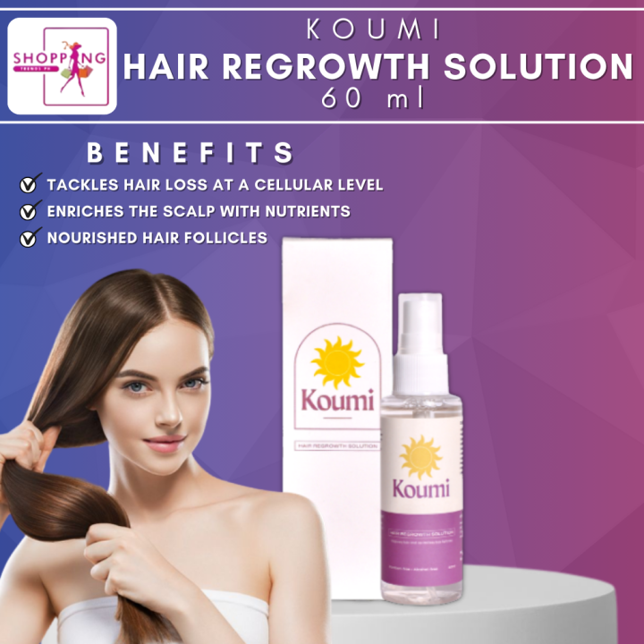 Hair Regrowth Solution 60mL By: KOUMI - Authentic 100% FDA Approved ...