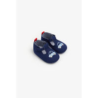 รองเท้าหุ้มส้นเด็กอ่อน Mothercare navy car t-bar pram shoes ZA678