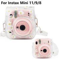 【LZ】⊙✕✕  Margarida transparente PVC Shell protetora Case Bag câmera com alça de ombro Fujifilm Instax Mini 11 9 8