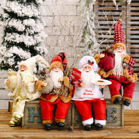 ASanta Claus ตุ๊กตา Merry Christmas ตกแต่งสำหรับ Home 2023เครื่องประดับคริสต์มาส Navidad Natal Xmas ของขวัญ Happy New Year 2024M