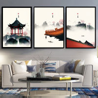 New Chinese style Mingu landscape painting Cross Stitch Needlework Sets For Full Embroidery Kits 11CT DIY Home Decor 3 patterns