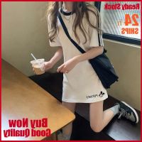 COD SDFGERTYTRRT 2022 New Korean-Style Summer aWord White Slim-Fit Dress Short Skirt ins Super Fairy Was Thin Short and Small Stature -Style