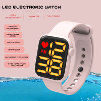 【คลังสินค้าพร้อม】COD Watch สี่เหลี่ยม LED นาฬิกาอิเล็กทรอนิกส์นักเรียนชายและหญิง