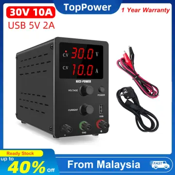 Nice-Power Adjustable Benchtop Power Supply - 30V/10A, 60V/5A, 60V