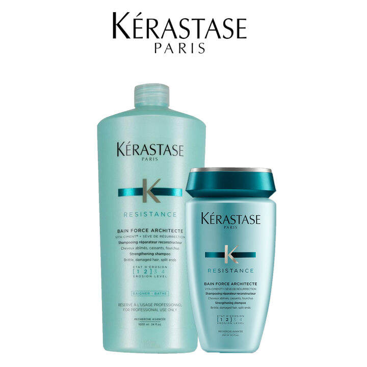 Kerastase Bain Force Architecte Shampoo 250ml / 1000ml (For Damaged