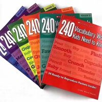 240 Vocabulary words book 6 volumes point reading edition of childrens English early education Enlightenment reading