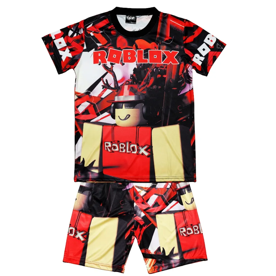 kid jersey terno roblox t-shirts for kid boy printed party game shirt