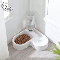 [Big Spade] SHUANGMAO ชามอาหารแมว500Ml Waterer Pet Dog Feeder Automatic WaterDogs Feeding Bowls Kitten Eating Tray Products