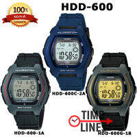 CASIO ของแท้  รุ่น HDD-600 SERIES นาฬิกาผู้ชาย DIGITAL พร้อมกล่องและรับประกัน1ปี HDD600 HDD-600-1A HDD-600C-2A HDD-600G-9A