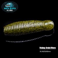 【hot】❁ Soft Fishing 30mm 40mm 50mm 60mm Grubs Worm Baits Potatoes Artificial Maggot Pink Bass