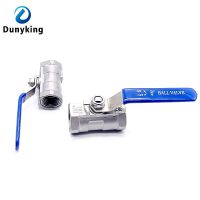 BSPT 1/4" 3/8" 1/2" 3/4" 1" 1-1/4" 1-1/2" Female Stainless Steel SS304 2P Full Port Ball Valve with Vinyl Handle Thread Valves