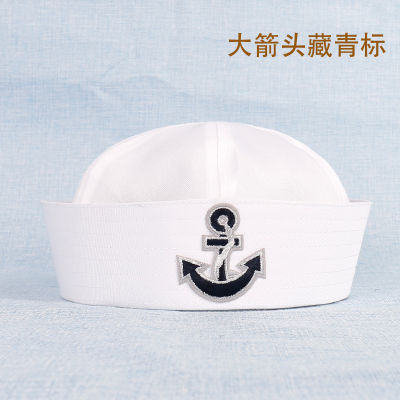 หมวกกะลาสีสีขาว ZSHENG สำหรับเด็กหมวกเครื่องแบบโชว์