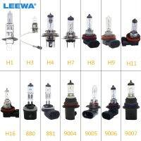 LEEWA 40PCS Car H1 H3 H4 H7 H8 H9 H11 9004 9005 9006 9007 H16 880 55W/100W 12V White FogLights HalogenBulb Car Headlight Bulbs