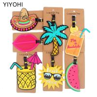 【DT】 hot  Travel Accessories Creative Fruit juice Luggage Tag Silica Gel Suitcase ID Addres Holder Baggage Boarding Tags Portable Label