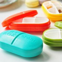 Portable Mini 6 Slots Vitamin Medical Pill Box Tablet Drug Pill Medicine Case Container Organizer Medicine  First Aid Storage