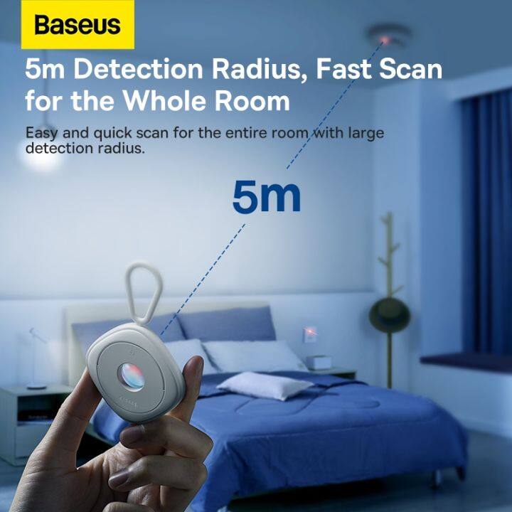 baseus-เครื่องตรวจจับกล้องอินฟราเรด-ป้องกันการแอบมอง-ขนาดเล็ก-สําหรับโรงแรม-ท่องเที่ยว