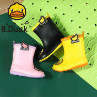 B.DuckDuck Duck ร้องเท้าสำหรับเด็ก,รองเท้ากันฝนป้องกันการลื่นรองเท้าบูทกันน้ำฝนเด็กชายและเด็กหญิงรองเท้าลุยน้ำแฟชั่นสำหรับโรงเรียนประถมศึกษา