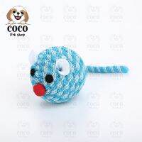 coco_petshop?ตุ๊กตาแคทนิป ของเล่นแมว ตุ๊กตาสอดไส้แคทนิป ตุ๊กตาสำหรับสัตว์เลี้ยง ลายหนูปลอมกลมหลากสี?