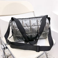 Winter Large Capacity Tote Shoulder Crossbody Bags for Women 2021 New Waterproof Nylon Bags Space Pad Cotton Big Female Handbags