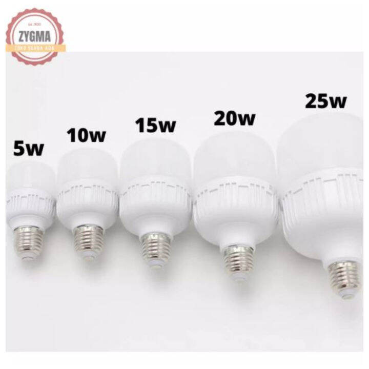 Lampu LED Bulb Jumbo Tabung 5W 10W 20W Kapsul Super Terang Putih Lazada Indonesia