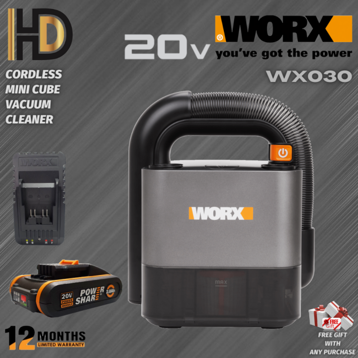 WORX 20V WX030 Cordless Vacuum Cleaner / Super Light Vacuum / Mini Box