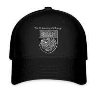 Chicago University Logo Black Hat Printed Baseball Cap