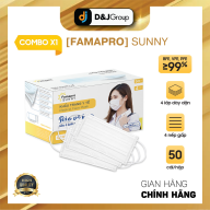 FAMAPRO SUNNY - 50CÁI HỘP Khẩu trang y tế kháng khuẩn 4 lớp Famapro SUNNY thumbnail
