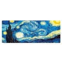 SmartPhonemall 300x800x1.5mm Unlocked Am002 Large Oil Painting Desk Rubber Mouse Pad(Starry Sky)