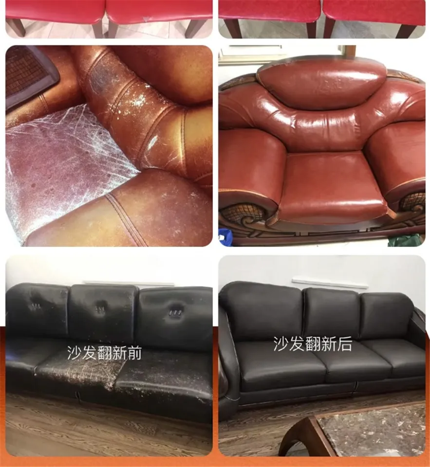Leather Repair Patch Kit Self-Adhesive Leather Tape Upholstery Vinyl  Sticker for Couches Sofa Furniture Car