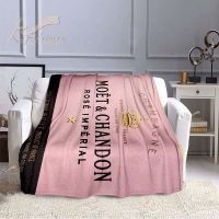 Moet&amp;Chandon Throw Blanket Champagne Cover Soft Single plaid for beds Super Soft Sports Fleece Sofa Gift