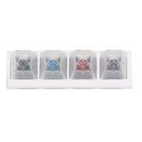 4 Gateron MX Switches Set Acrylic Mechanical Keyboards Translucent Clear Sampler Tester Mechanical Key Switch Set