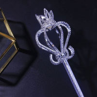 ปาร์ตี้ฮาโลวีน Heart Rhinestone Scepter เทศกาล Wand ประกวดเครื่องแต่งกาย Mage Princess Props C สำหรับ Women