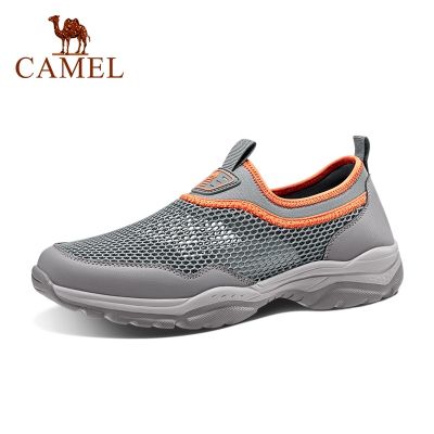 Camel รองเท้าลําลอง ผ้าตาข่าย ระบายอากาศ สวมใส่สบาย เหมาะกับการพกพาเดินทาง 5211042♝ↂ