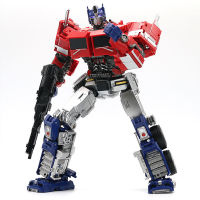 G1สีดำ Mamba Transformers ของเล่น Optimus Prime Battlefield Commander Boy Robot รุ่น Alloy Figure Carriage