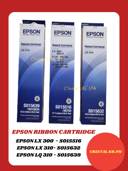 Epson Ribbon Cartridge Lx 300 Lx 310 Lq 310 100 Original 1piece Lazada Ph 8109