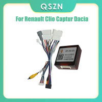 QSZN 16 Pin Canbus กล่องอะแดปเตอร์ RP5-RN-101 สำหรับ Renault Clio Captur Dacia พร้อมสายไฟสายไฟ Android รถวิทยุ-Apeupoe