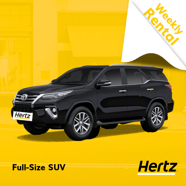 Fullsize SUV 7days Car Rental Toyota Fortuner Nissan Terra Sanitized