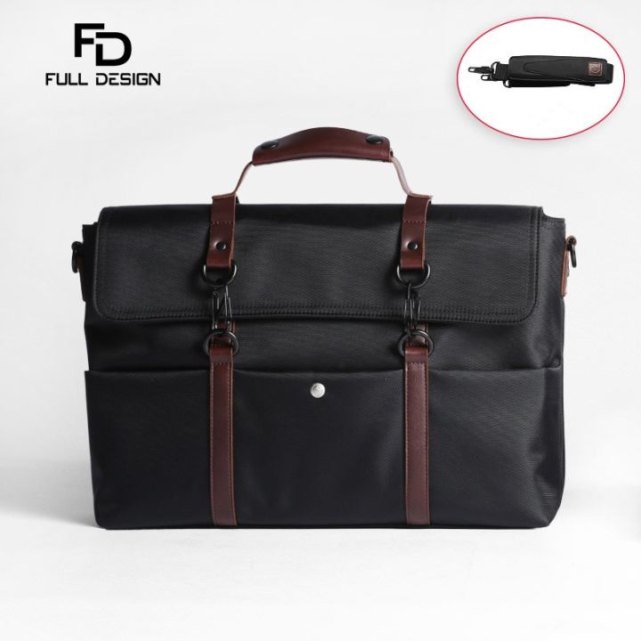 full-design-กระเป๋าแล็ปท็อป-สะพายข้าง-สีดํากากี-ขนาด-14-15-6-นิ้ว-สําหรับทํางาน