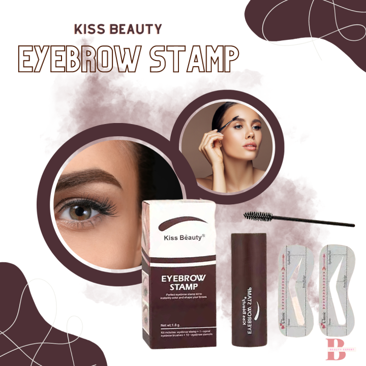 Kiss Beauty One Step Eyebrow Stamp Shaping Kit Eye Brow Gel Stamp