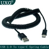 ❐❉ Spring USB Cable Retractable Micro USB Type C Charging Data Cable USB Type-C Charger Wire Cord Adapter Fast For Samsung Android