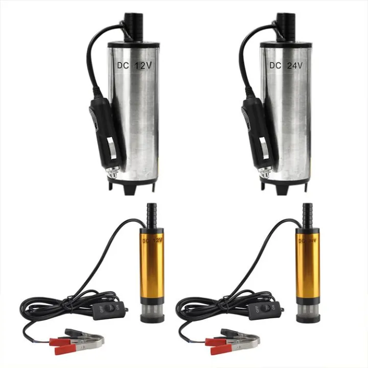 Electric Water Pump 12V Portable Oil Pump Extractor with Filter Diesel