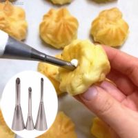 ﹍♝♣ 3pcs Cream Nozzles Tips Pastry Cupcake Paper Cups Cream Nozzles Cake Decorating Tools for Pastry Icing Piping Bag Puffs Baking