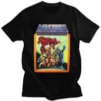 แฟชั่น เสื้อยืดคอกลม แขนสั้น ผ้าฝ้าย พิมพ์ลาย He-Man And The Masters Of The Universe สไตล์วินเทจ สําหรับผู้ชาย  J0E2