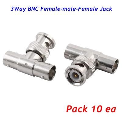 3 Way BNC Female-male-Female Jack จำนวน 10 ชุด