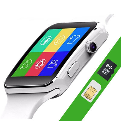 X6 Curved Screen Smart Watch Men Music Camera Support SIM TF Card Call Women Smartwatch For Android Phone DZ09