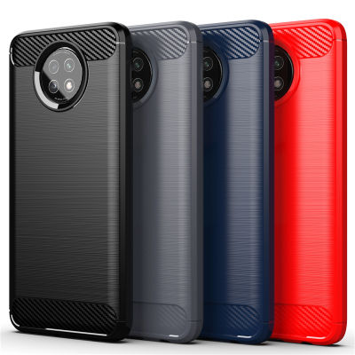 For Xiaomi Redmi Note 9T 5G Case Cover Shockproof Bumper Carbon Fiber Soft Silicone Phone Back Cover Redmi Note 9 T Pro 9T Case